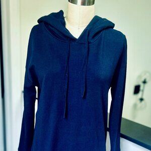 Daily Ritual Navy Hoodie Sweatshirt Dress Size M